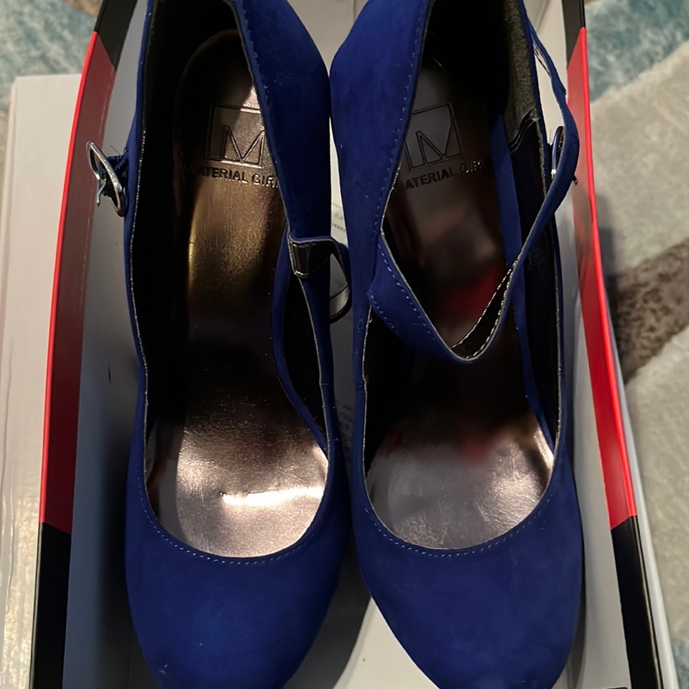 Material girl blue heel size 8